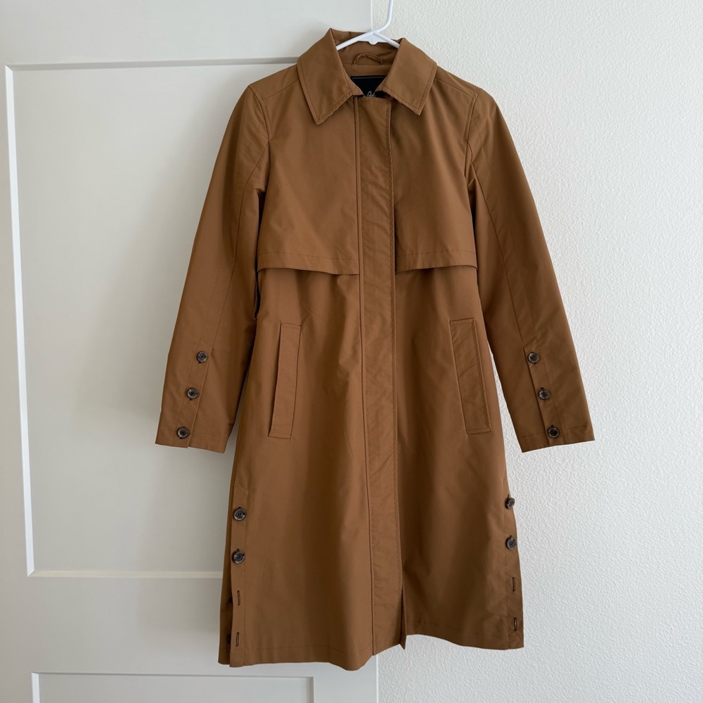 SAM EDELMAN Tan Trench Coat w/ Hood & Belt